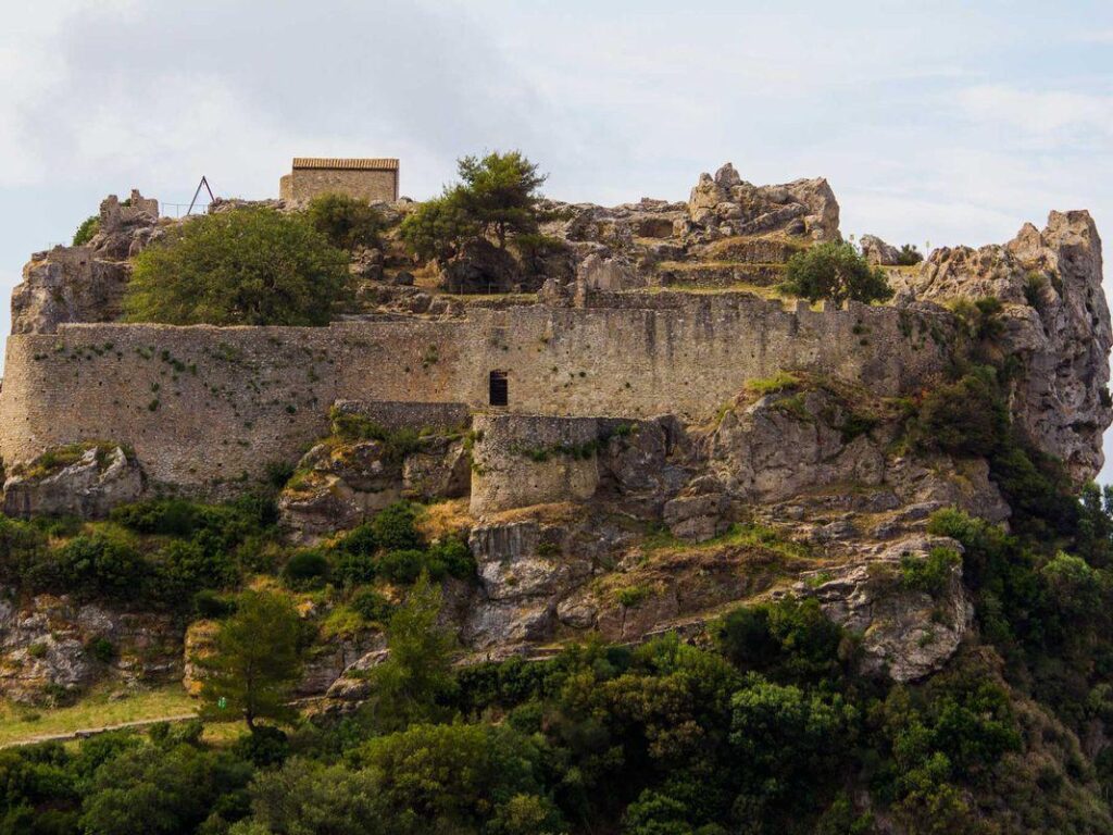 Corfu Angelokastro Castle Aerial View