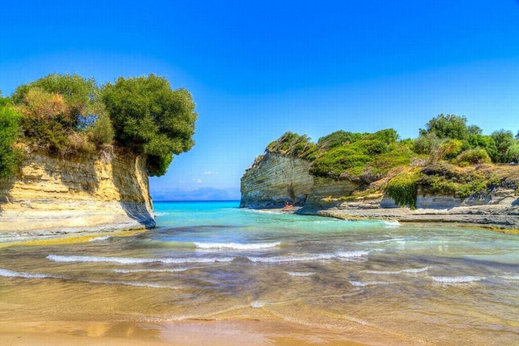 Corfu Sidari Canal D Amour Beach close view