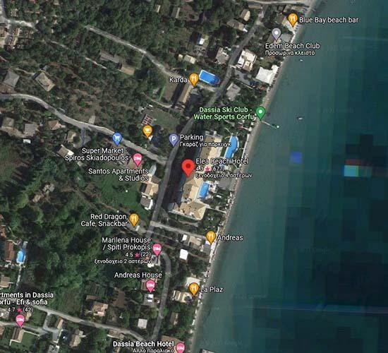 Map Elea Beach Hotel
