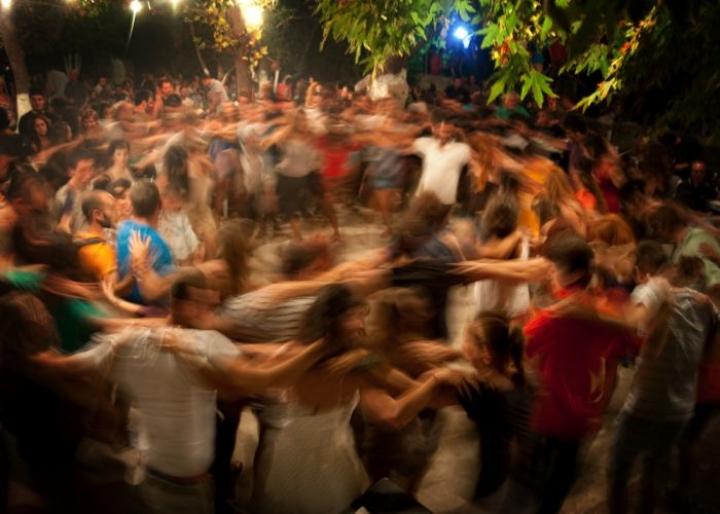 Dancing in a Panigiri